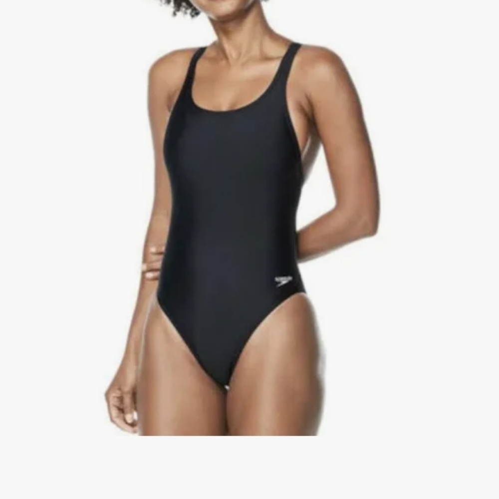 NEW Black Speedo Pro LT Swimsuit Anthracite Black Size 10/36